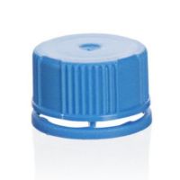 Capuchon bleu joint silicone et bague d'inviolabilité