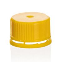 Capuchon jaune joint silicone et bague d'inviolabilité