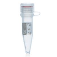 Microtube 1.5 ml sans jupe avec capuchon PP attaché avec graduation