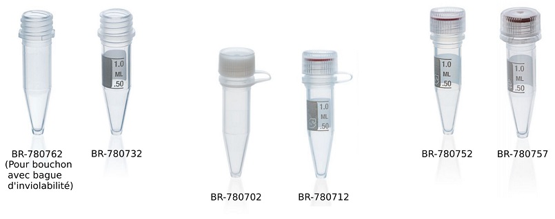 Microtubes à vis 1.5 ml Brand