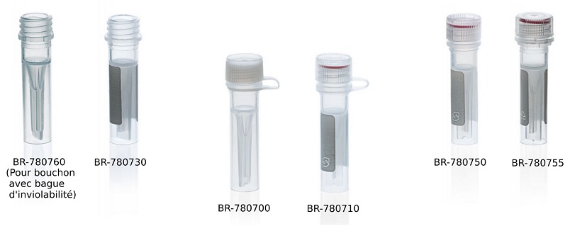 Microtubes à vis 0.5 ml Brand