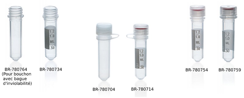 Microtubes à vis 2.0 ml Brand